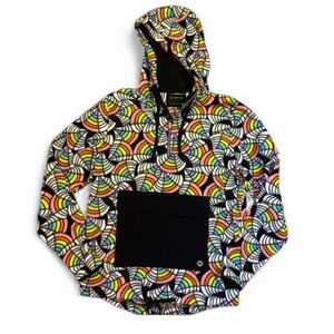 Empyre Rainbow Swirl Fleece Hoodie-Men’s Medium